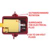 Master Lock Rotating Electrical Plug Lockout by Master Lock