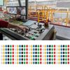 180 pièces Breadboard Tact Tactile Push Button Cap 6 Colors ABS Plastic Push Button Round Cover for Replacement