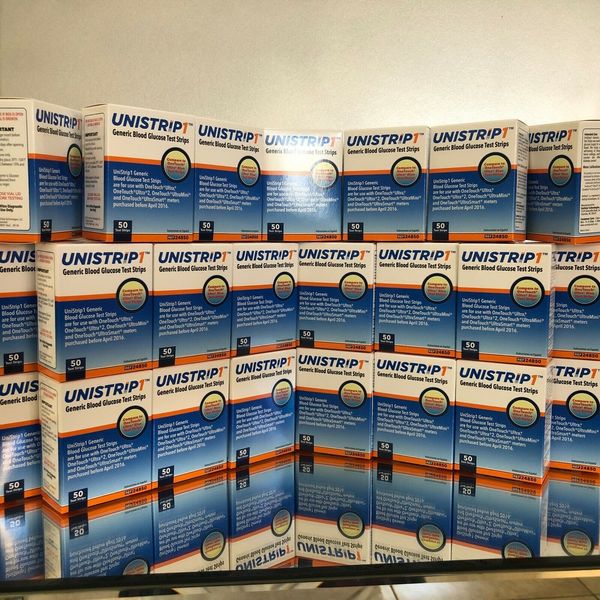 Unistrip 1 Blood Glucose Test Strips 900 Qty.  Exp 12/2024. Free shipping