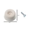 40 x Rubber SEAT Door Buffer Stops White 22MM 7/8"