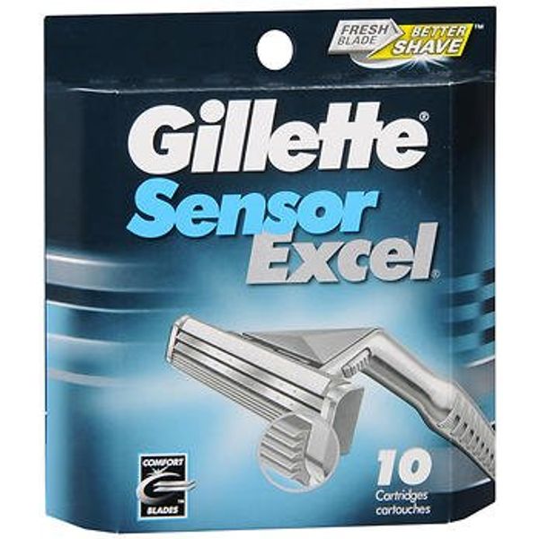 Gillette Sensor Excel Cartridges - 10 ct, Pack of 2