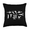 Calisthenics King - Pull ups Dips - Bodyweight Bar Exercise Throw Pillow, 18x18, Multicolor