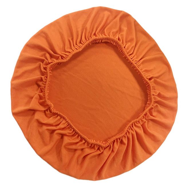 F Fityle Seat Chair Cover for Home and Hotel Elastic Square, Round and Rectangle 3 Colors - Orange