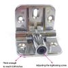 Door Hinge Adjustable Door Hinge Position Control Hinge,Sdjdhej 2Pcs Zinc Alloy 90 Degree Hinge (Bright)