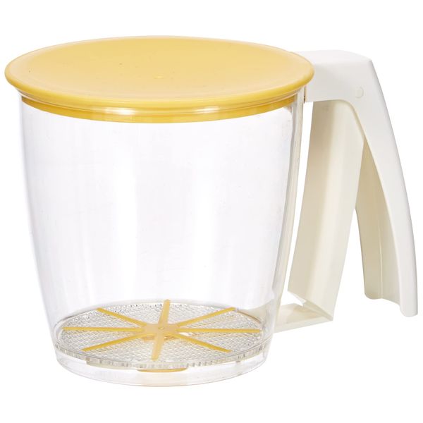 Tescoma One-Handed Sieve with Lid for Flour or Icing Sugar Made of Plastic BPA Free