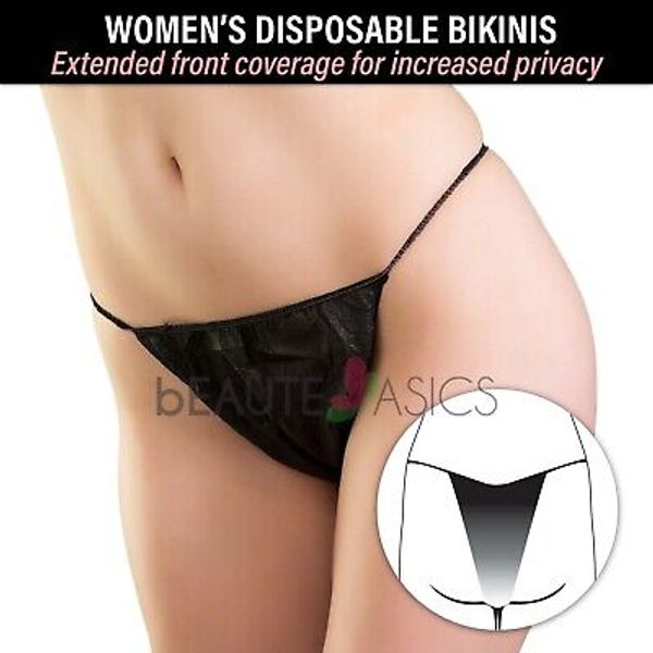 60 Pcs Disposable Thongs Bikini Panties Spa Skin Care Spray Tanning (DP105x5)