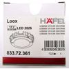 Hafele LOOX LED2026, 12V, modular puck light, 3.0 watts, 3000K