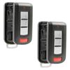 2 Key Fob Remote 4b Smart Shell Case Replacement for Mitsubishi OUC644M