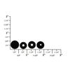 Line 20 / Line 24 Ring Socket Snap Fasteners, Black Matte, Solid Brass (100 per bag)