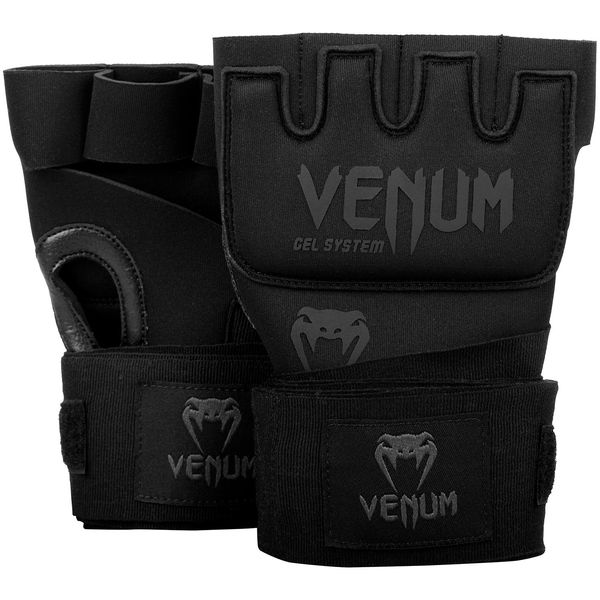 Venum, Kontact Gel Quick Wraps, Men's, M, Black/Black