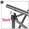Adjustable Height Lightweight Folding Camping Table Portable Roll Up Picnic Desk