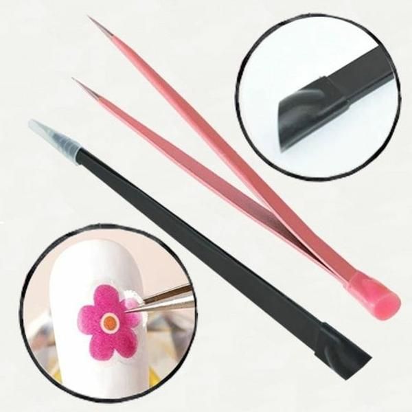 Nail Silicone Tweezers Silicone Pusher Magic Tool Rubber Pusher Pusher (WB74405)