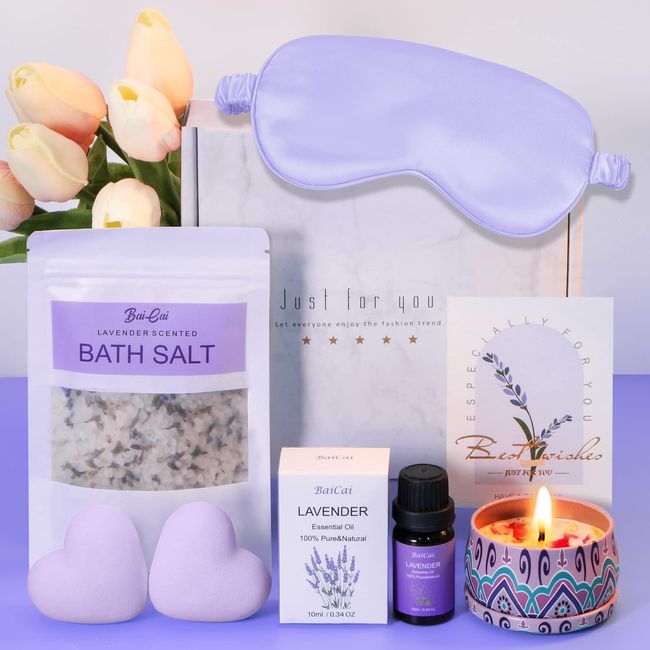 Birthday Gifts for Women,Happy Birthday Bath Set Relaxing Spa Gift