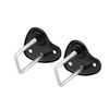 Partuto 2pcs Car Hood Lock Latch Upper Replacement 51237347412 Metal Replacement