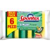 Spontex Plate Scouring Pad - Fibraplus X6 Yellow / Green