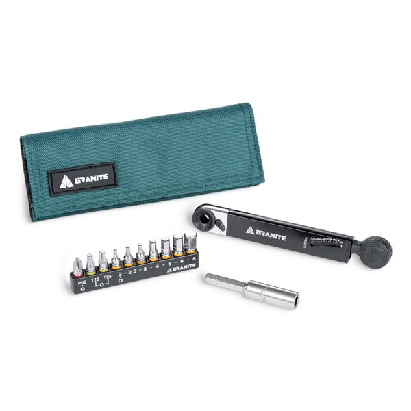 Granite ROCKnROLL TQ Cycle Tool Kit With Mini Torque Wrench Green