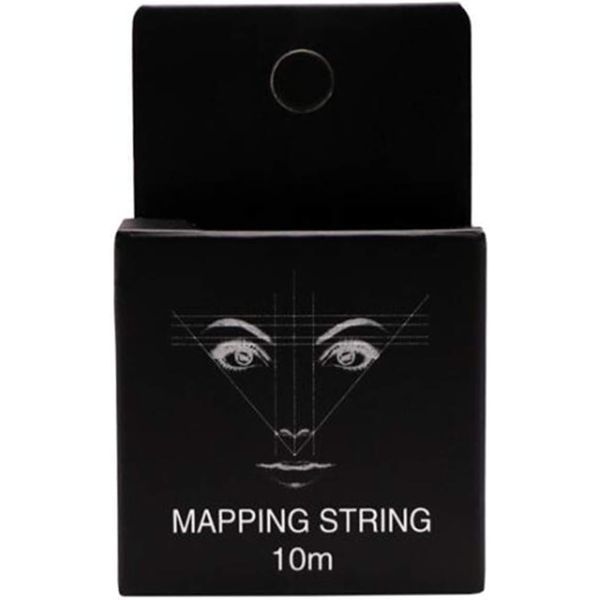 10M Black Pre-Inked Mapping String for Eyebrows Mapping Thread for Eyebrow Permanent Makeup Beauty and Personal Care，One Size