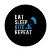 Funny Eat Sleep Kite Repeat Kiteboarding PopSockets Klebender PopGrip