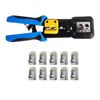 RJ45 Ethernet Cable Crimping Tool with 20 Pcs RJ45 Connectos