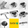 ElekTek 100mm Flat Top Ceiling Rose with Cord Grip Antique Brass