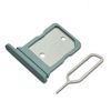 Eonpam Dual SIM Slot for Google Pixel 5 SIM Card Tray Holder Replacement + Sim Pin(Green)