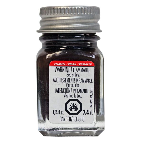 Testors 1183TT Rubber Enamel Paint 1/4 oz Flat