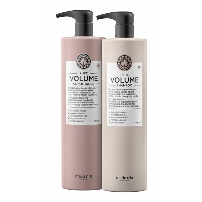 Maria Nila Pure Volume Liter Duo  1-Conditioner Liter and 1-Shampoo Liter