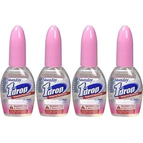 One-Drop Powerful Bathroom Deodorizer Floral (Pack of 4)