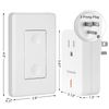 DEWENWILS Remote Control Outlet Wireless Wall Mounted Light Switch Programmable