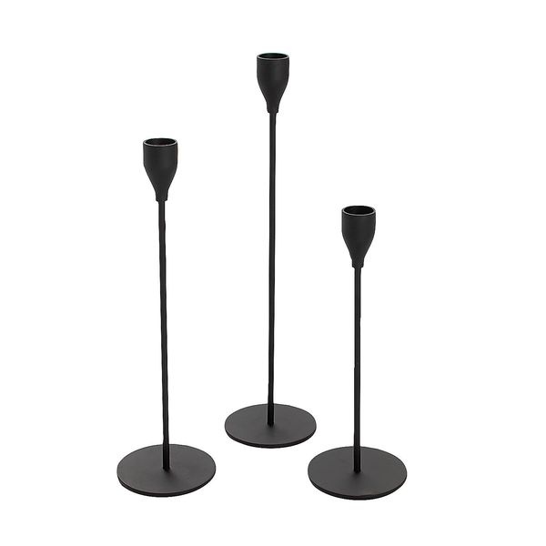 Fun Express Black Candle Holder Set - 3 Pc.