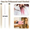 Colored Hair Extensions Clip In, 12 Pieces, Blonde