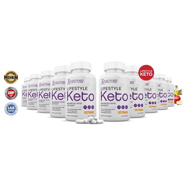 Lifestyle Keto ACV Pills 1275MG New Improved Formula 10 Pack