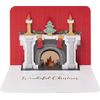 Fireplace pop out Christmas card