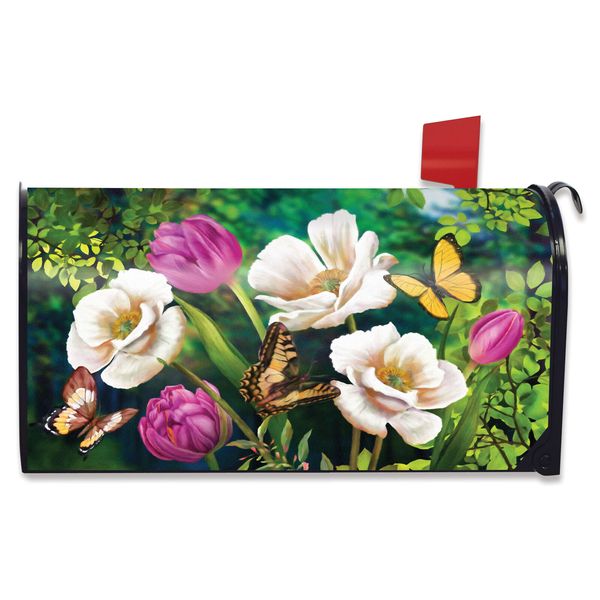 Butterflies And Poppies Spring Mailbox Cover Floral Standard Briarwood Lane