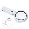 Foldable 5X 11X Magnifier with 2 Brightness Adjustable Lights