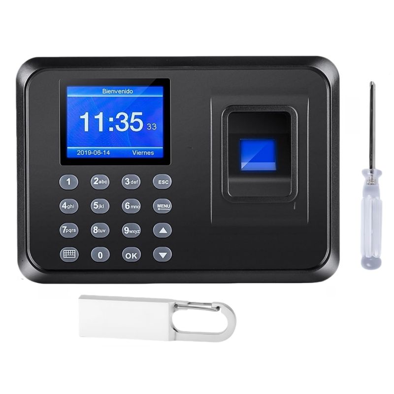 Clock in Machine for Employees, 2 in 1 Fingerprint/Digital Attendance ...