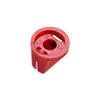 sourcing map 5Pcs Guitar Ampere Effect Pedal Knobs Pointer Control Knobs with Set Screw Aged Red