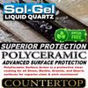 MARBLE COUNTERTOP SEALER POLYCERAMIC CLEAR COATING ETCH & STAIN RESISTANT - KIT