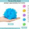 Chengu 80 Pcs Loofah Bulk Sponge Bath Sponges for Shower Bath Loofah Bulk Shower Pouf Shower Puff Wash Body Pouf Mesh Loofah Exfoliating Body Scrubber for Travel Baby Women Men, 20g (Mixed Colors)
