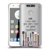 Head Case Designs Eyebrow Quote Makeup Obsession Soft Gel Case Compatible With ZTE Blade V8 Lite