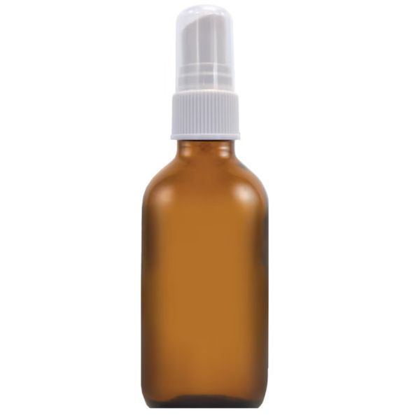 Spray Bottle, 2 fl oz (59 mL) Glass Amber, Spray Bottle