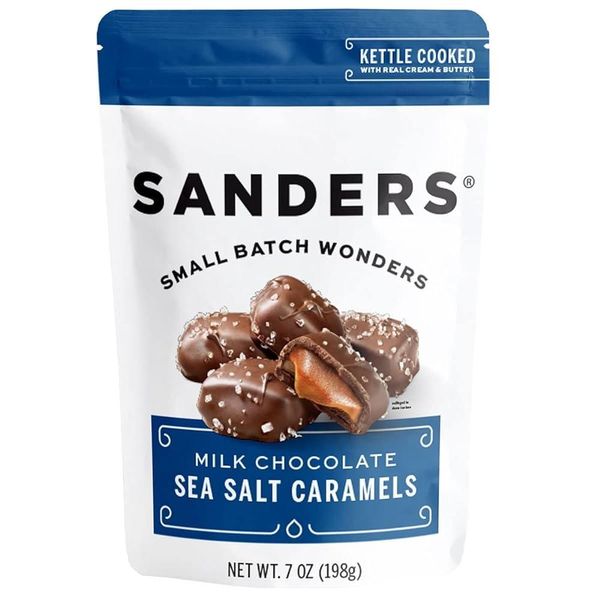 Sanders Fine Chocolate Milk Sea Salt Caramel Pouch 7 ounces (198.4 g)