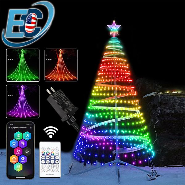 200LED Waterfall Light Christmas Tree Fairy String Lights Waterproof Party Decor