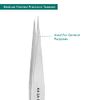 Excelta Tweezer, Medium Pointed Tweezer, Stainless Steel, 5” Overall Length