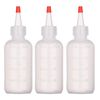 NAUZE 3 Pieces Applicator Bottle with Tip Squeeze Hair Oil Hair Color Applicator Plastic Hair Washing Bottle for Home Salon DIY(120ml)