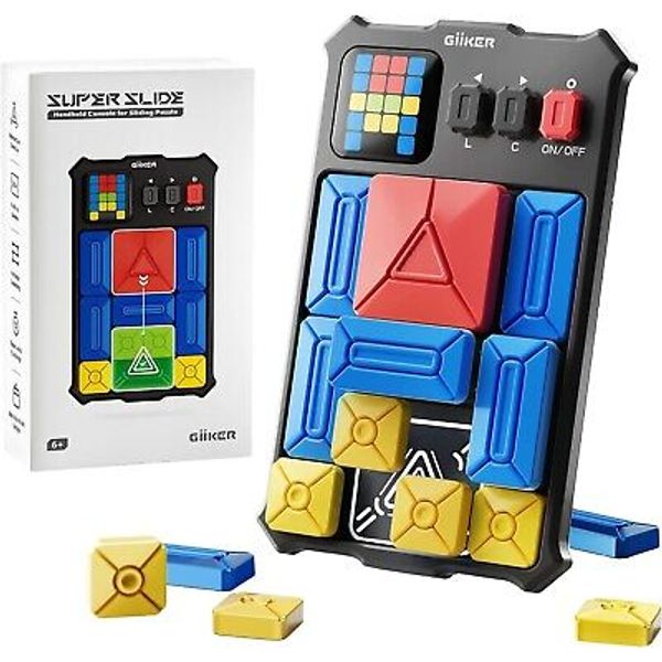 GiiKER Super Slide Puzzle Games, Original 500+ Challenges Brain Teaser Puzzle