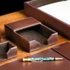 Dacasso A3609 4 x 6 Desktop Memo Holder, Dark Brown