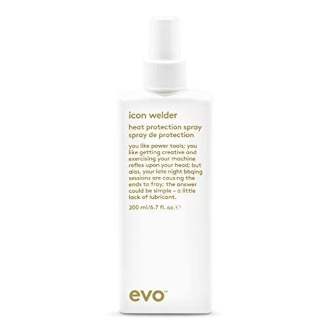 EVO Icon Welder Heat Protection Spray - Leave-In Heat Protectant - Provides Style Support & Adds Shine - 200ml / 6.8fl.oz