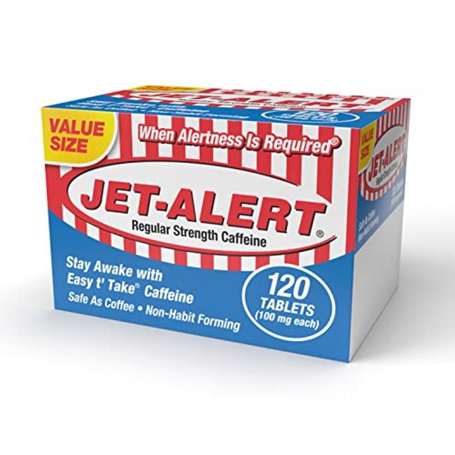 Jet-Alert 100 MG Each Caffeine Tab 120 Count