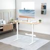 VIVO White Electric Single Motor Stand Up Height Adjustable Desk Frame
